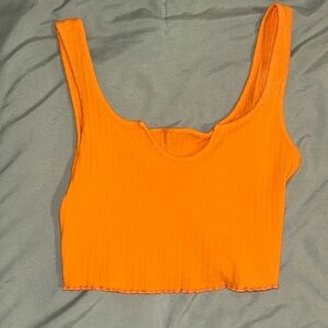 Basic orange tank top